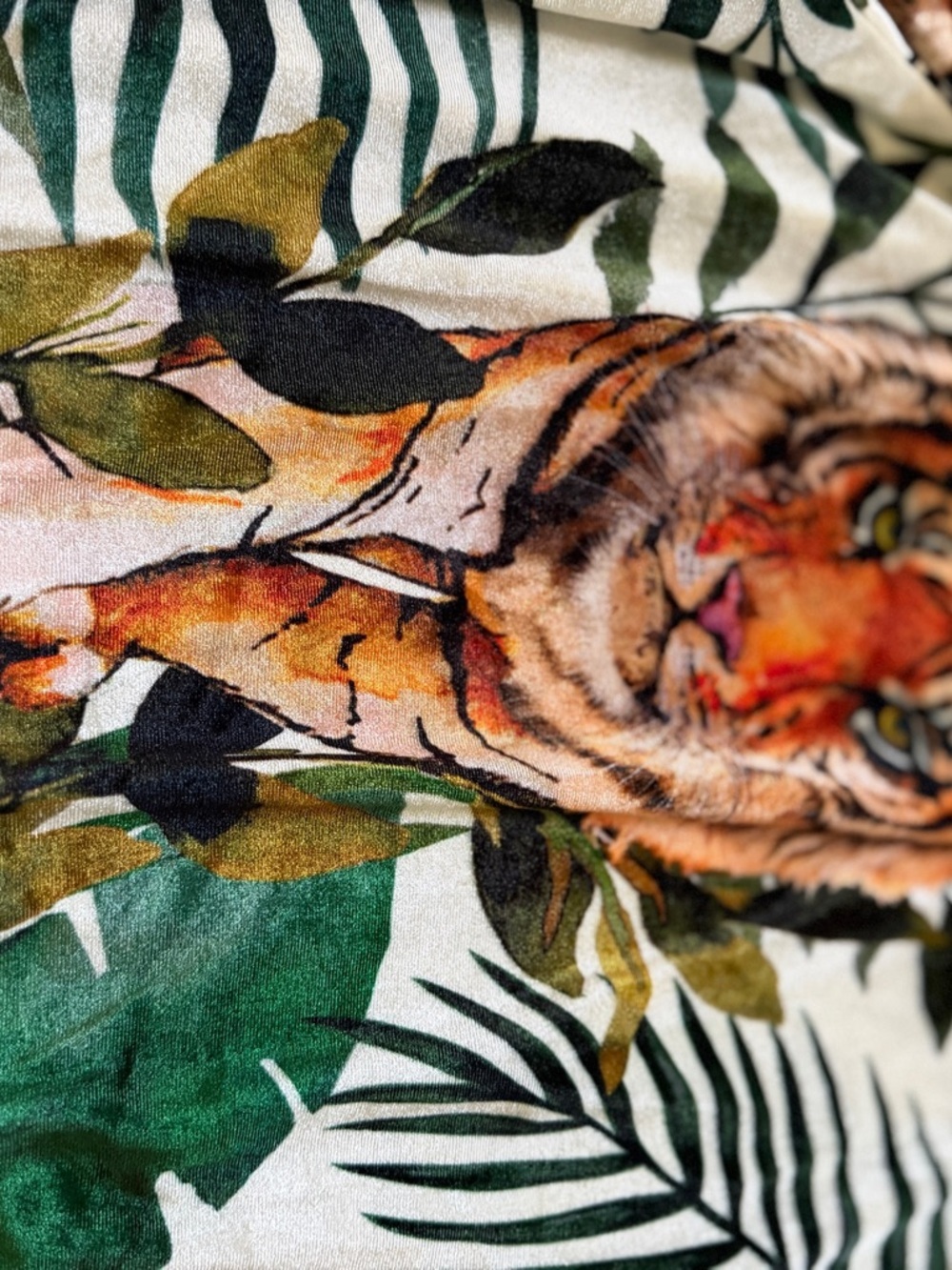 Sold Out Aviator Nation Velour Jungle Tiger Crew - Picture 7 of 7